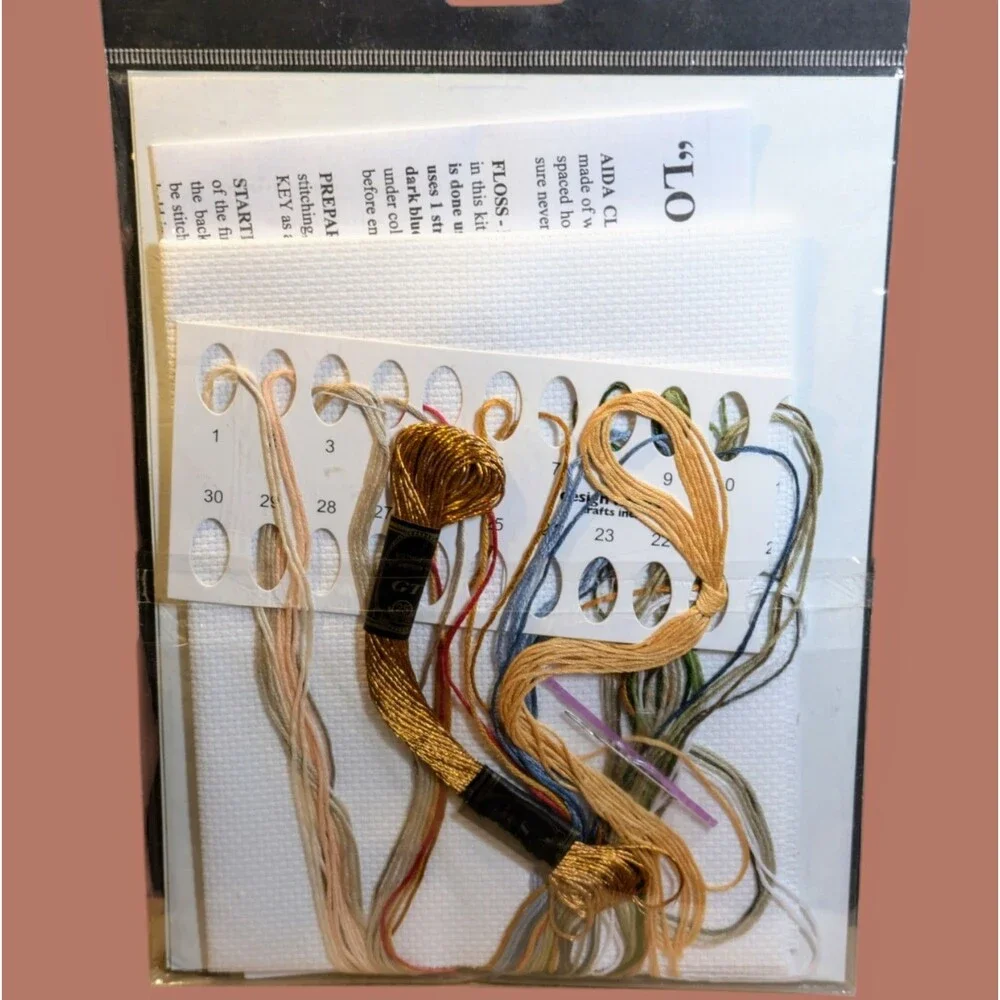 Design Works GOLDEN LOVE 2980 Counted Cross Stitch Picture Kit 9